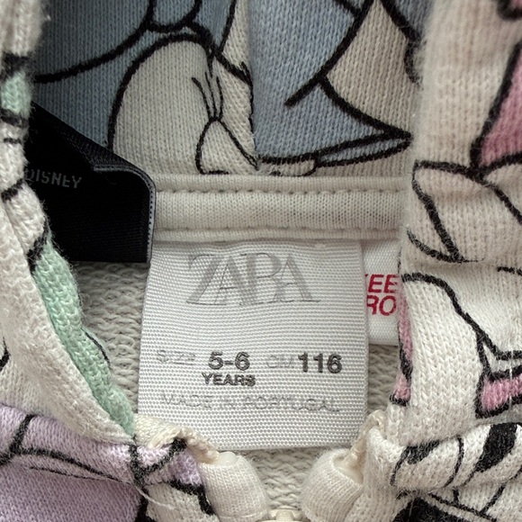Zara - Disney Kids Hoodie - White with Pastel Characters - Picture 2 of 4